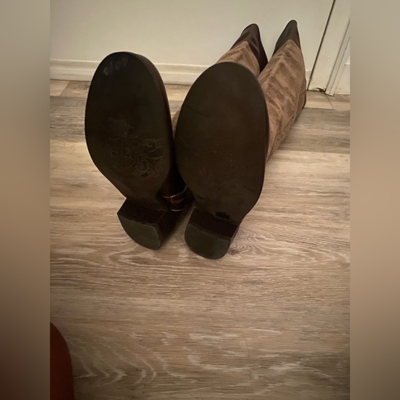 Suede knee high boots - Picture 2 of 8